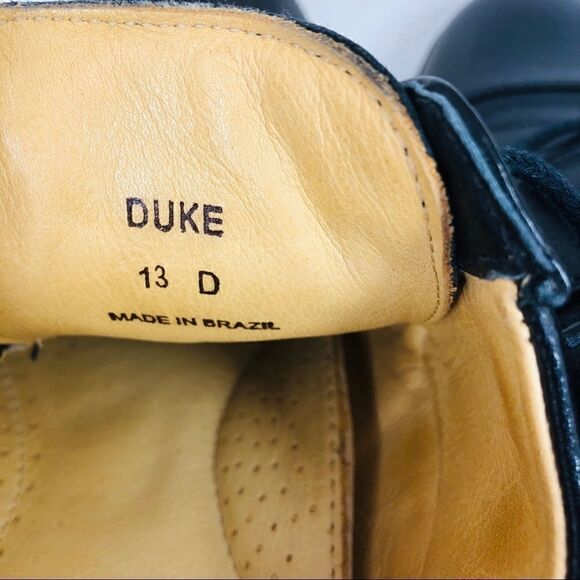 DUKE Belvedere Black Cap Toe Lace-up Shoes - Picture 7 of 8